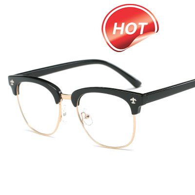 供应 新款复古近视眼镜架眉毛眼镜框光学架男女同款平光镜