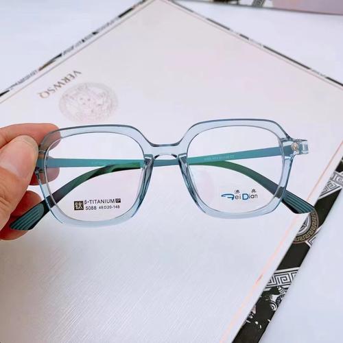 新款5088橡皮钛眼镜框时尚文艺学生tr框架男女可配近视镜工厂批发
